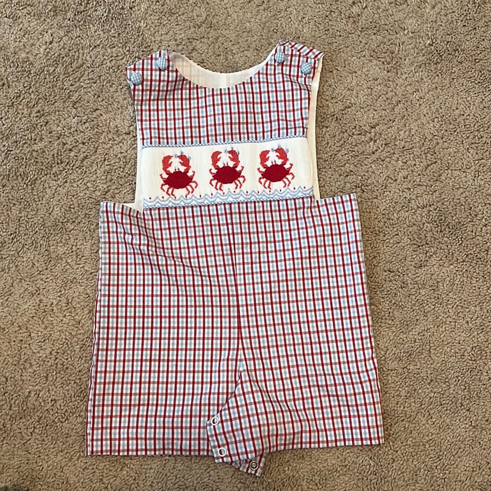 Shrimp and Grits Kids crab Jon Jon sz 12m